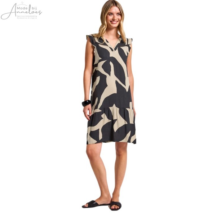Street One jurk 144500 Antraciet Zand